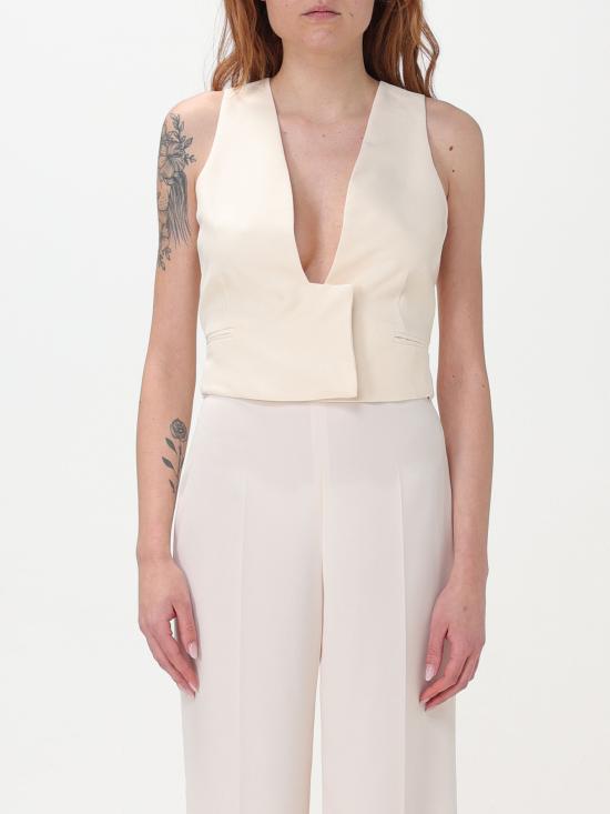 24SS 트윈세트 베스트 241TT2100 07222 beige - TWINSET