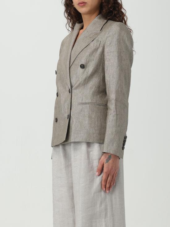 24SS 브루넬로 쿠치넬리 자켓 MH5672358 C002 marrone argento - BRUNELLO CUCINELLI