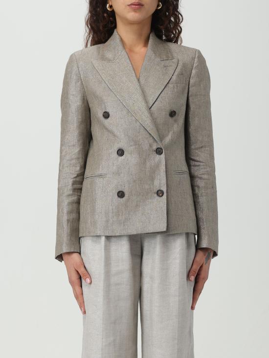 24SS 브루넬로 쿠치넬리 자켓 MH5672358 C002 marrone argento - BRUNELLO CUCINELLI