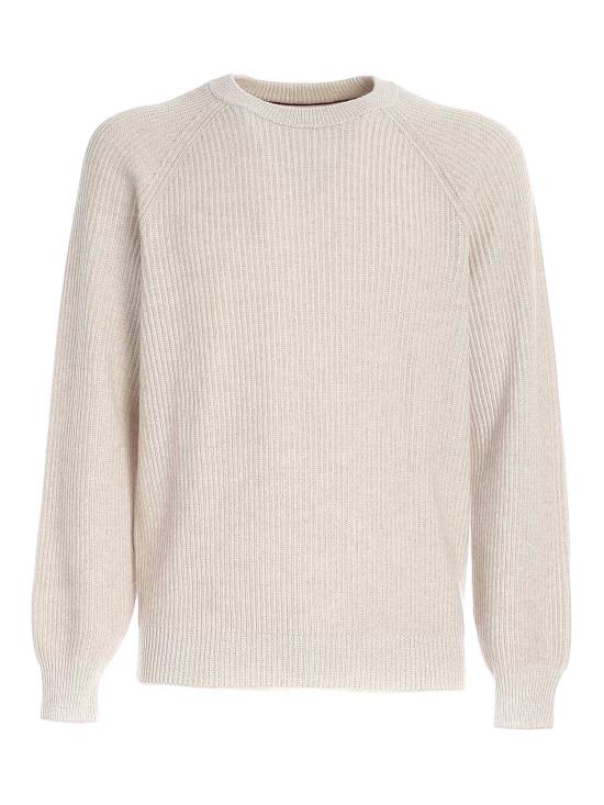 21FW 브루넬로 쿠치넬리 스웨터 M22700500 CD023 naturale - BRUNELLO CUCINELLI