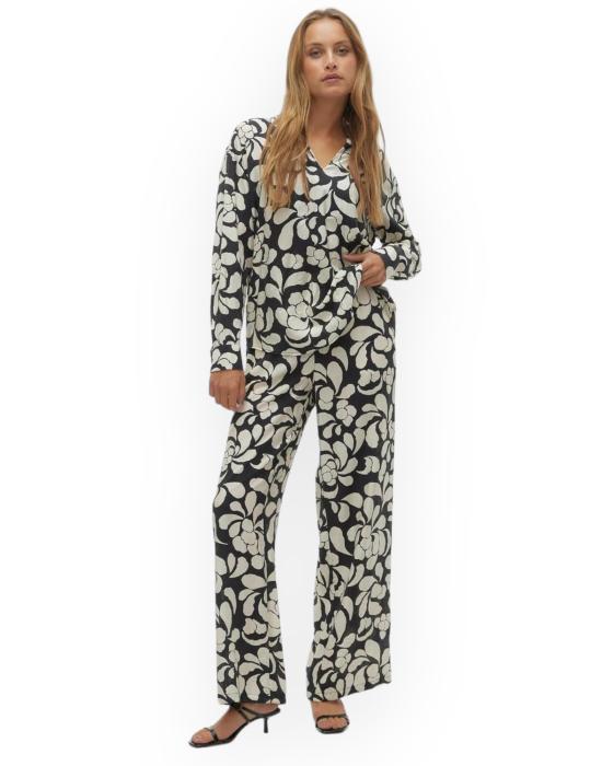 24SS 베로 모다 스트레이트 팬츠 10303905 BLACK bianco nero - VERO MODA
