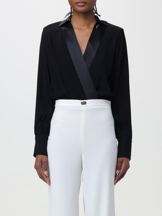 24SS 엘리자베타프랜치 바디수트 티셔츠 CBT0241E2 110 nero - ELISABETTA FRANCHI