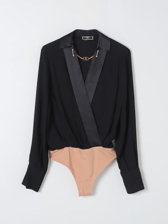 24SS 엘리자베타프랜치 바디수트 티셔츠 CBT0241E2 110 nero - ELISABETTA FRANCHI