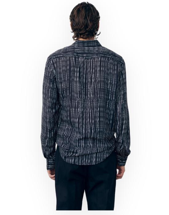 24SS 갈레 긴팔 셔츠 GAABM00041PTTS0112 NB01 nero bianco - GAELLE