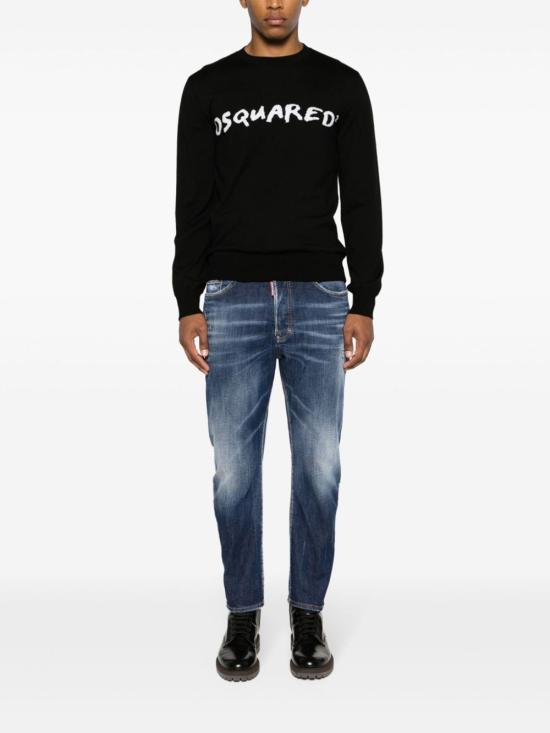 24SS 디스퀘어드2 데님 스트레이트 팬츠 S74LB1460S30789 470 - DSQUARED2