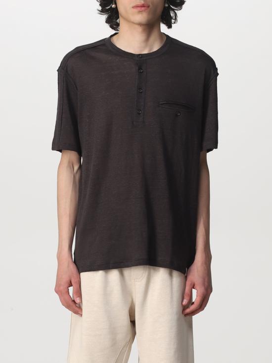 22SS 파올로페코라 반팔 티셔츠 F1314848 2230 marrone - PAOLO PECORA