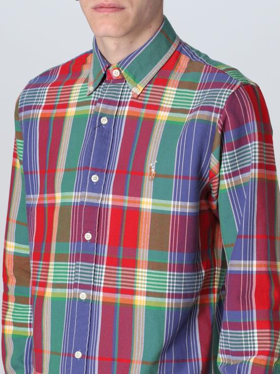 23SS 랄프 로렌 긴팔 셔츠 710897267 005 rosso - RALPH LAUREN
