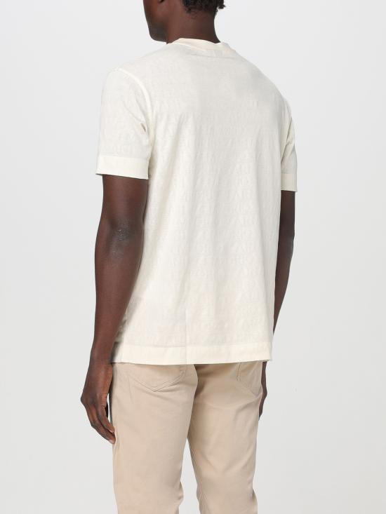 24SS 엠포리오 아르마니 반팔 티셔츠 3D1TH51JORZ 0128 vaniglia - EMPORIO ARMANI
