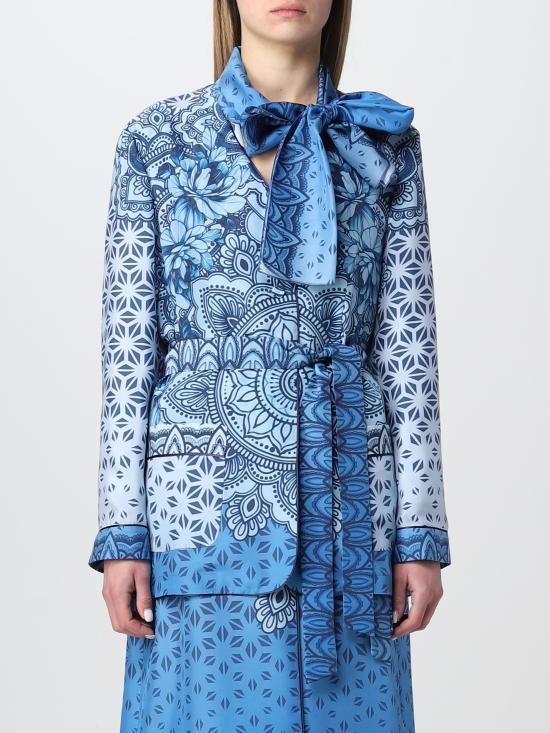 23SS 알베르타 페레티 블라우스 A02191643 1298 blu - ALBERTA FERRETTI