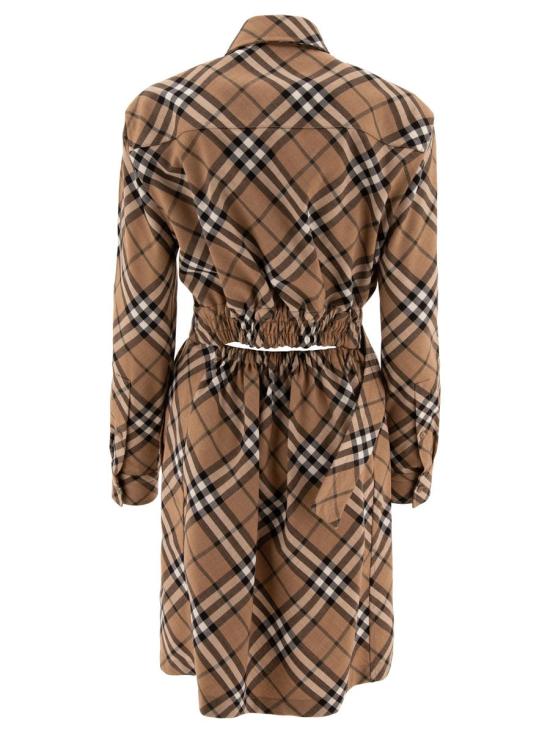 24FW 버버리 숏 원피스 8095080 BROWN - BURBERRY
