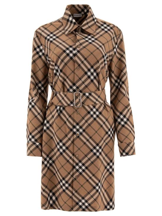 24FW 버버리 숏 원피스 8095080 BROWN - BURBERRY