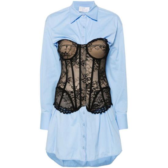 24FW 쥬세페 디 모라비토 미디 원피스 DR403 03282 82 BLUE BLACK - GIUSEPPE DI MORABITO
