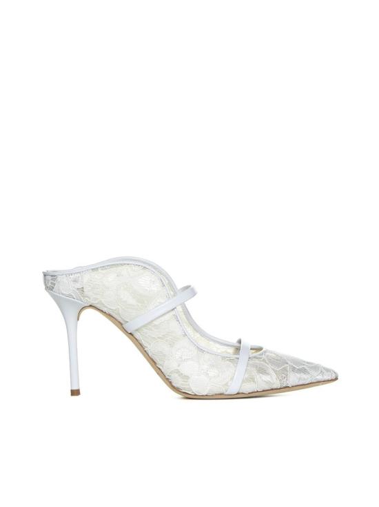  말론 슐저 샌들 MAUREEN8552LACEMESHNAPPAWHITE White - MALONE SOULIERS