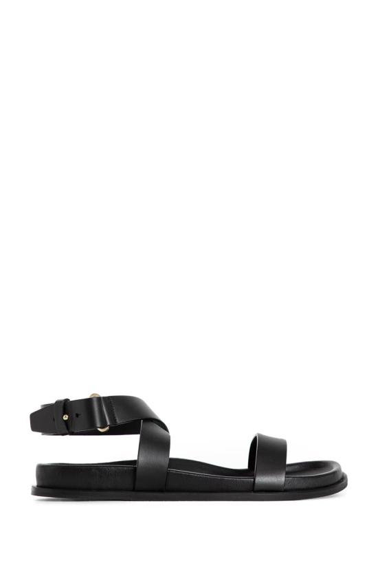 24FW 토템 샌들 243WAS2047LE0035 001 Black - TOTEME