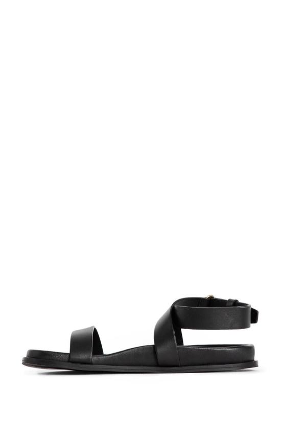 24FW 토템 샌들 243WAS2047LE0035 001 Black - TOTEME