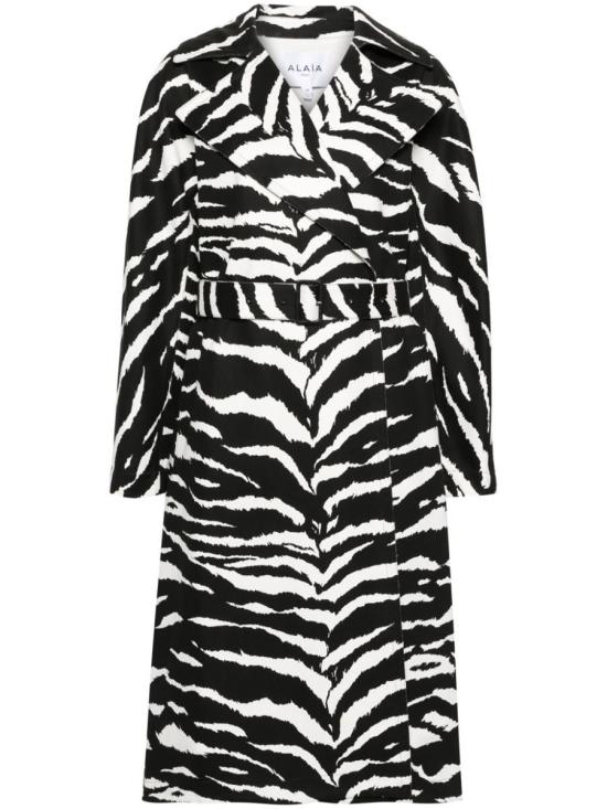 24SS 알라이아 트렌치 코트 AA9M03315T603991 Black - ALAIA
