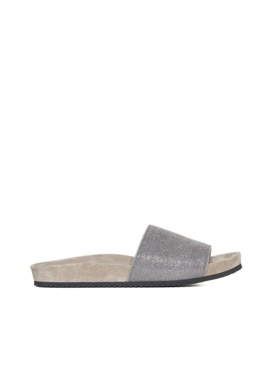  브루넬로 쿠치넬리 샌들 MZMIG1390 C6351 LITIO ARGENTO RUTENIO - BRUNELLO CUCINELLI
