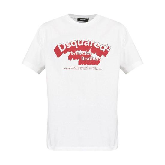 24FW 디스퀘어드2 반팔 티셔츠 D20014 S71GD1460 100 WHITE - DSQUARED2