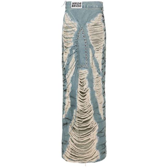 LACED WINDOW DENIM BLUE