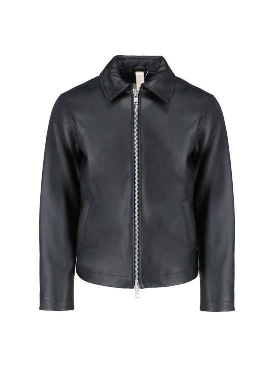 6027 SHORT LEATHER JACKETBLACK