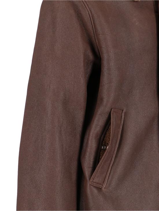 M4249AR RUSTIC GRAIN BROWN SHEARLING