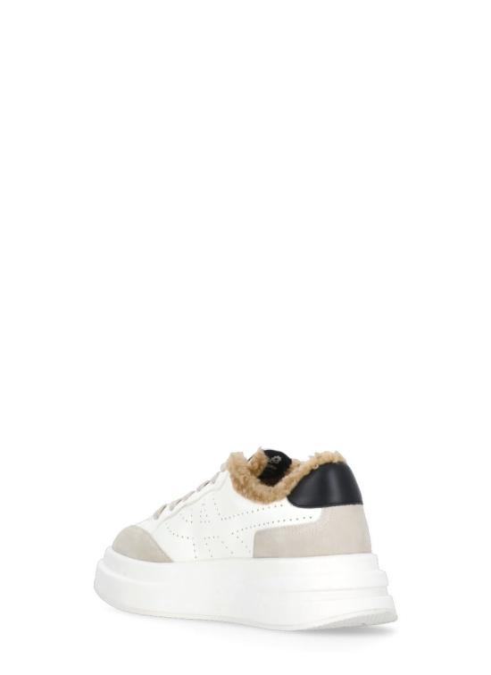 IMPULSFUR03CALF SUEDESHELL WHITE BLK FUR