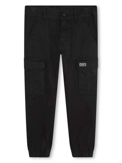 [해외] 24FW [키즈] 디케이엔와이 트레이닝/조거 팬츠 D60177 09B NERO