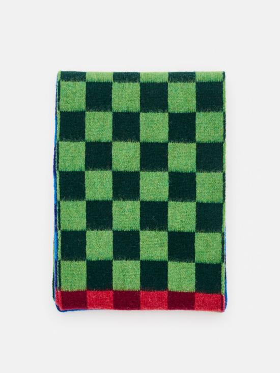 COSMICCHECKSCARF FOREST Green