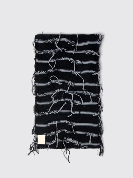 AU00017 002 KNIT SCARF 0 Black