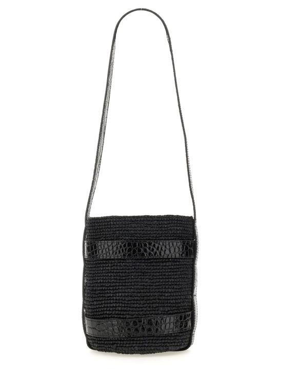 L9 8CT RAFFIA LEATHERBLACK BLACK