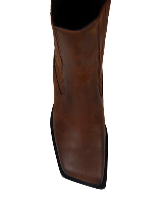 CHIARA CHELSEA BOOT 40 CALF WAXED BROWN