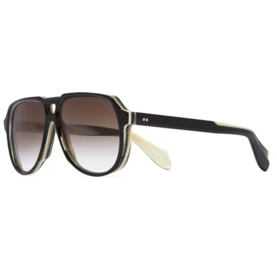 9782 02 60MM BLACK ON HORN ACETATE SUNGLASSES