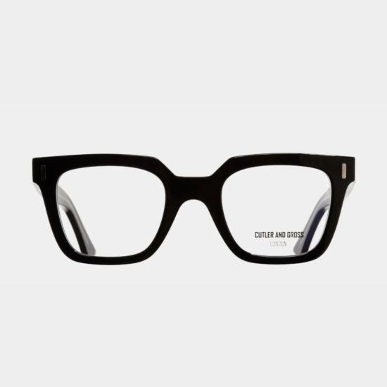 1305 01 BLACK ACETATE OPTICAL GLASSES