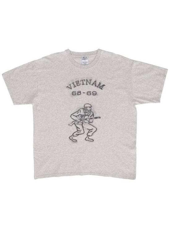 T-VIETNAM OVERDYED  HEATHER GREY