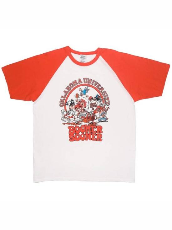 T-BOOMER LIGHT WASHED WHITE/RED