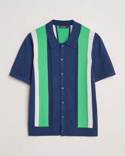 제이린드버그 반팔 셔츠 FMKW10904O341 ESTATE BLUE DOM