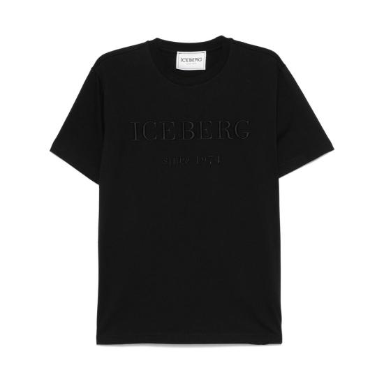 25SS 아이스 비 아이스버그 반팔 티셔츠 6327 F014 9000 BLACK - ICE B ICEBERG