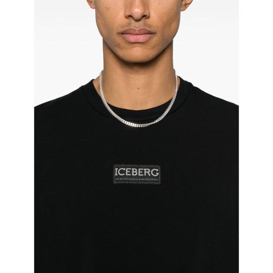 25SS 아이스 비 아이스버그 반팔 티셔츠 6327 F046 9000 BLACK - ICE B ICEBERG