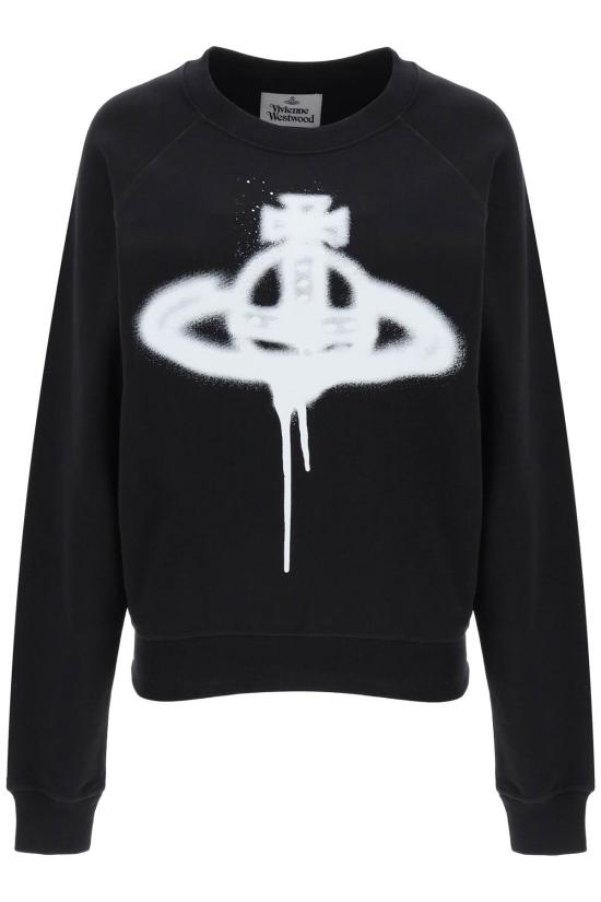 비비안웨스트우드 긴팔 티셔츠 3I01000FJ0032PO BK DOM - VIVIENNE WESTWOOD