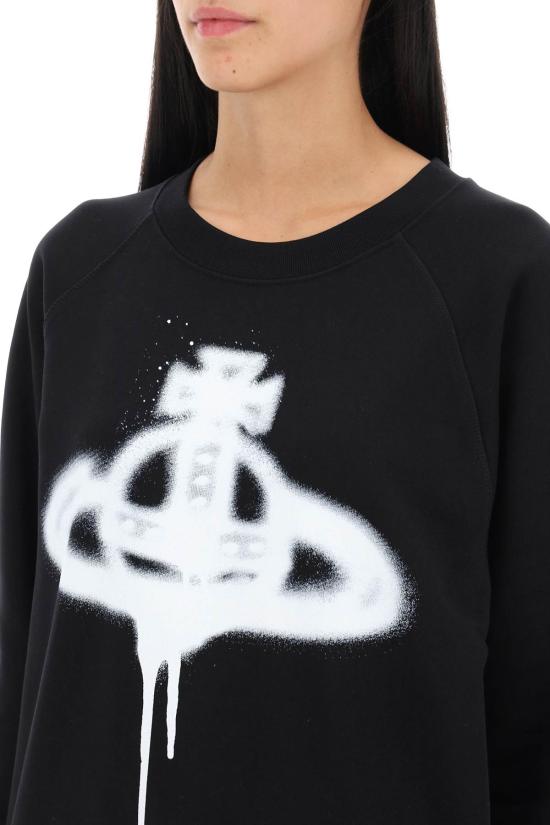  비비안웨스트우드 긴팔 티셔츠 3I01000FJ0032PO BK DOM - VIVIENNE WESTWOOD