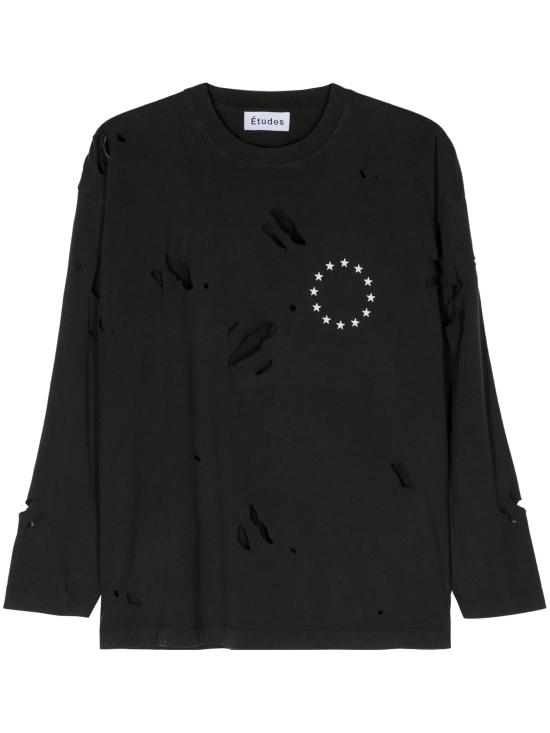  에뛰드스튜디오 긴팔 티셔츠 ETDU241PRTS002BK BLACK DOM - ETUDES