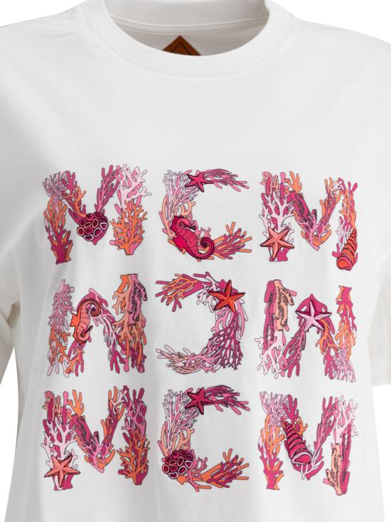 25SS 엠시엠 반팔 티셔츠 MHTFSMM16WHITE White - MCM