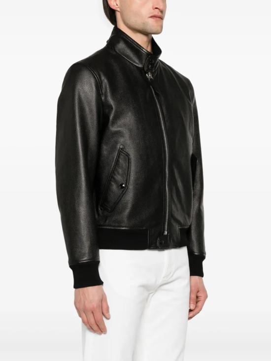  톰포드 가죽 자켓 LBG003LMG004S23 black - TOMFORD