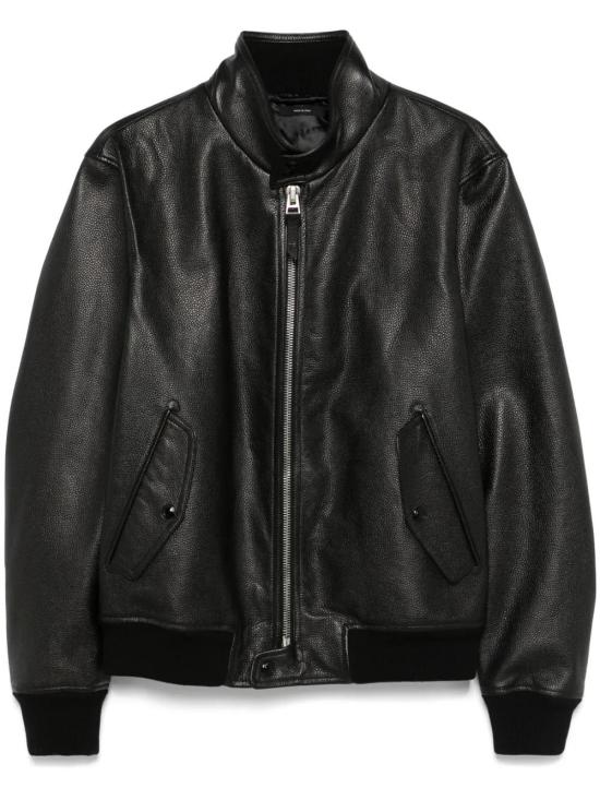  톰포드 가죽 자켓 LBG003LMG004S23 black - TOMFORD