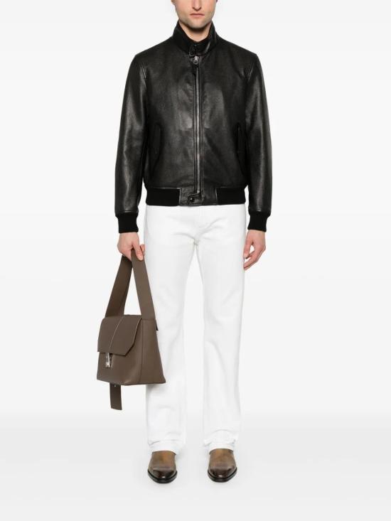  톰포드 가죽 자켓 LBG003LMG004S23 black - TOMFORD