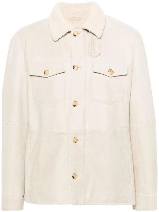  브루넬로 쿠치넬리 가죽 자켓 MPMTU2005C8809 - BRUNELLO CUCINELLI