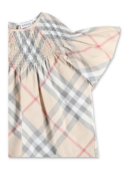 25SS [키즈] 버버리 셔츠 8100059 A2205 PALE STONE IP CHECK - BURBERRY