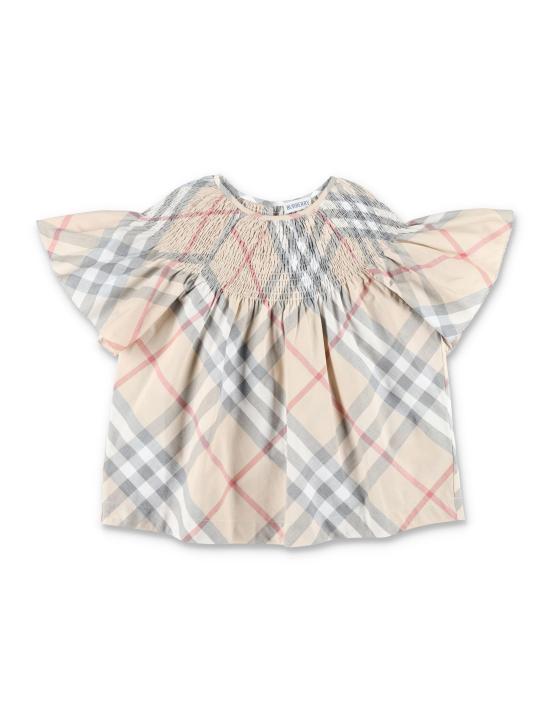 25SS [키즈] 버버리 셔츠 8100059 A2205 PALE STONE IP CHECK - BURBERRY
