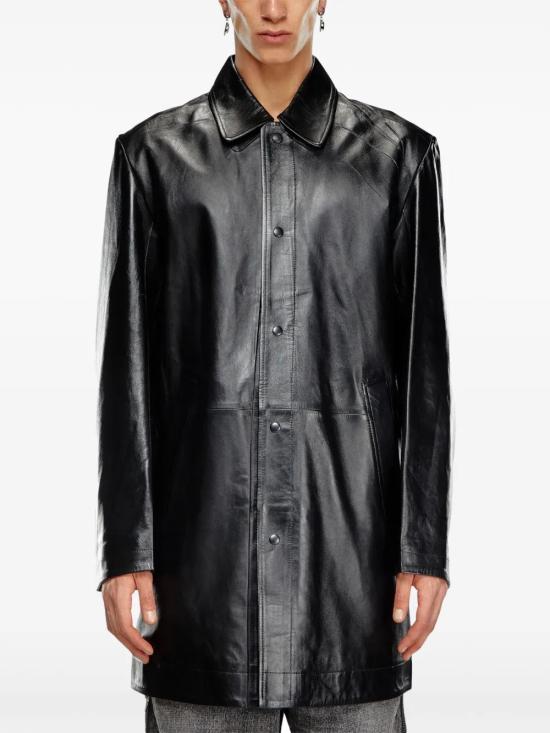  디젤 가죽 자켓 A141250IPAG black - DIESEL