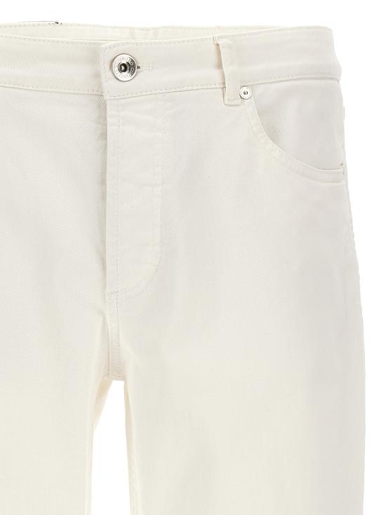 25SS 브루넬로 쿠치넬리 데님 팬츠 M277PD3210C7210 White - BRUNELLO CUCINELLI